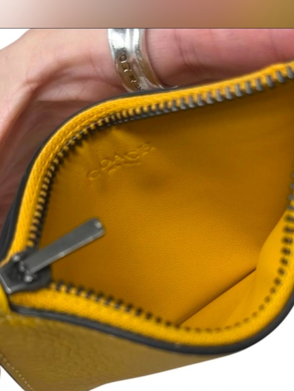 COACH Zip Card Case With Trompe L'oeil Print - Picture 3 of 3